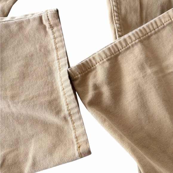 Carhartt Brown/Tan Work Pants with Back Patch - Picture 4 of 7